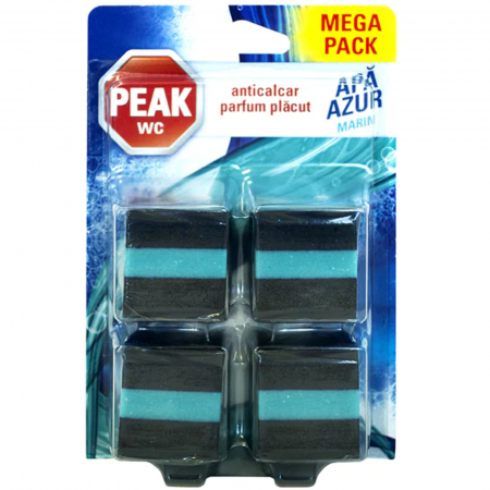  Detergent toaleta - PEAK WC TABLETE APA AZUR 4*50GR