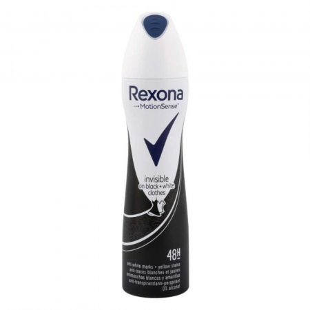 Sanatate si cosmetica - REXONA DEO DAMA 200ML INVISIBLE BLACK+WHITE