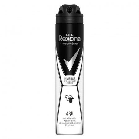  Deodorante - REXONA DEO MEN 200ML INVISIBLE BLACK WHITE