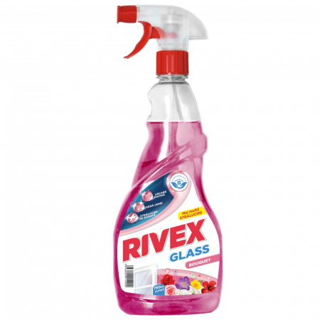  Detergent geam si sticla - RIVEX GLASS PULVERIZATOR BOUQUET 750ML