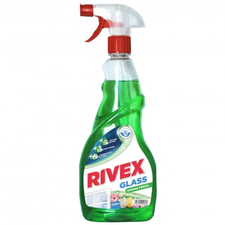 Detergent geam si sticla - RIVEX GLASS PULVERIZATOR SPRING FRESH 750ML