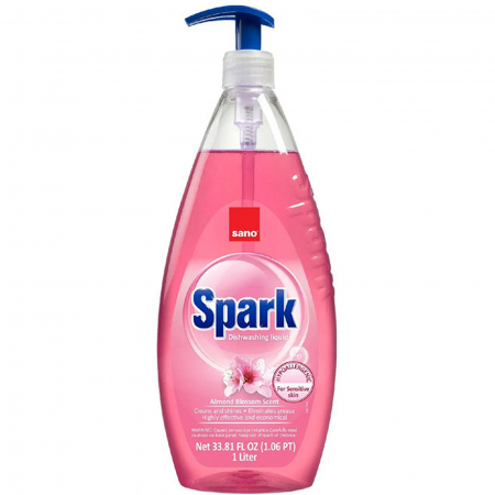  Detergent (vase) - SANO SPARK DETERGENT VASE 1000ML CU POMPITA MIGDALE