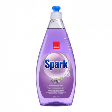  Detergent (vase) - SANO SPARK DETERGENT VASE 500ML LAVANDA