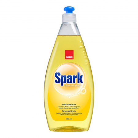  Detergent (vase) - SANO SPARK DETERGENT VASE 500ML LEMON