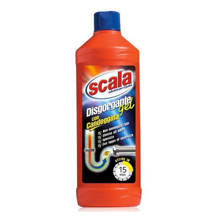  Detergent desfundat tevi de scurgere - SCALA GEL DESFUNDAT TEVI 1000ML