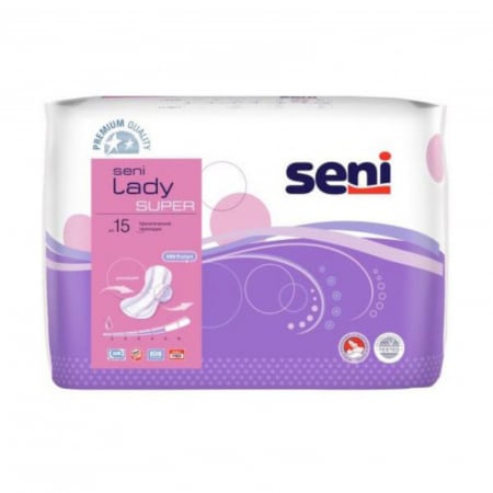  Absorbant - SENI ABSORBANTE PENTRU INCONTINENTA LADY SUPER 15BUC/SET