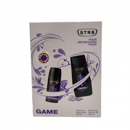  Pachete de cadouri - STR8 CASETA MEN(DEO SPRAY 150ML+ GEL DUS 250ML)