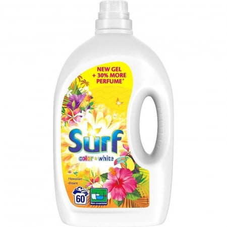 Casa si gradina - SURF DETERGENT LICHID 3L 60 SPALARI HAWAIIAN DREAM COCONUT