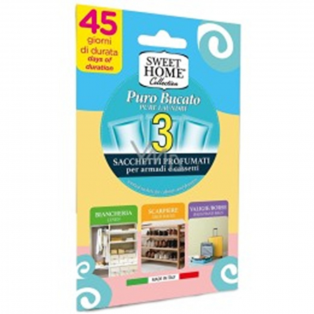  Parfum de camere - SWEET HOME ODORIZANT HAINE (DULAP) 3PLICURI/SET PURE LAUNDRY