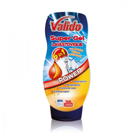  Detergent masina de spalat vase - VALIDO POWER GEL CU OTET PENTRU MASINA DE SPALAT VASE 720ML (36 SPALARI)