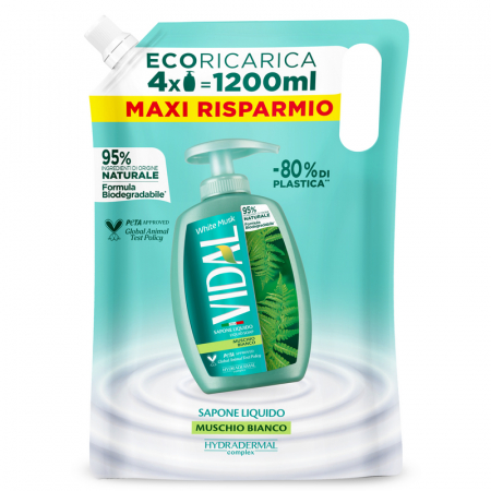 Sanatate si cosmetica - VIDAL SAPUN LICHID REZERVA 1200ML MUSCHIO BIANCO