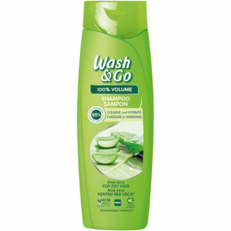Sanatate si cosmetica - WASH AND GO SAMPON 360ML ALOE VERA