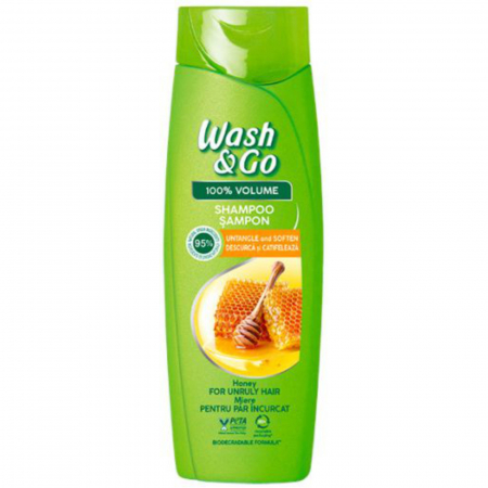 Sanatate si cosmetica - WASH AND GO SAMPON 360ML MIERE