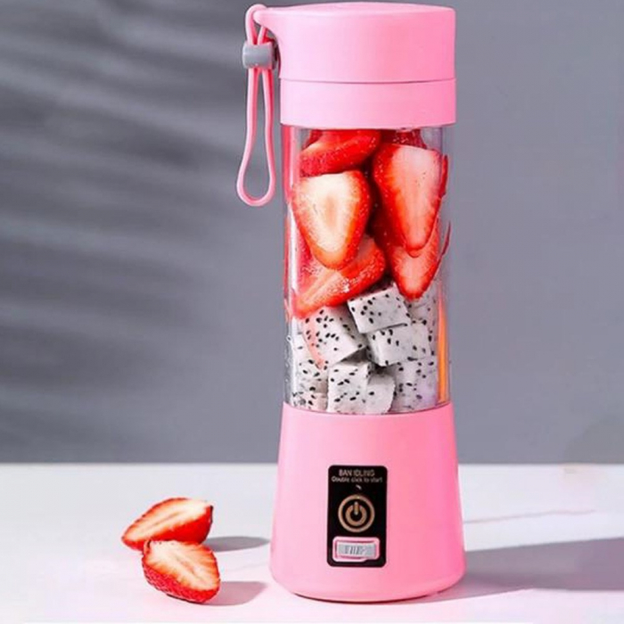 Blender, Juicer, Shaker Portabil Reincarcabil USB, Capacitate 380 ml storcator de fructe si legume [5]