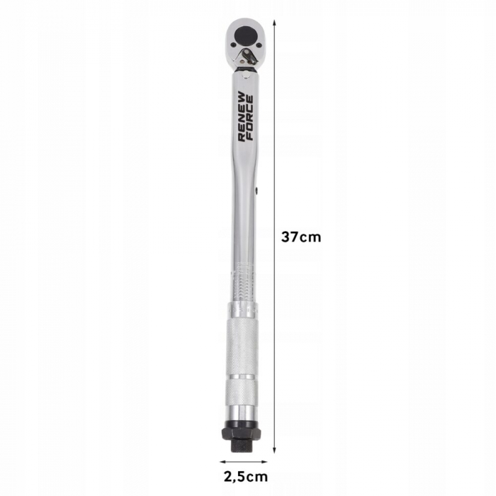 Cheie profesionala dinamometrica din otel/crom, 3/8″, cuplu reglabil 7-112 Nm, cu blocare [4]