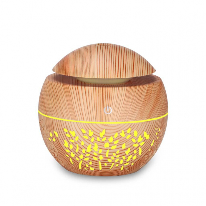 Umidificator si Difuzor de Arome Terapeutice pentru casa birou sau masina - Aromaterapie - cu lumini ambientale si 7 culori LED - 130 ml [4]
