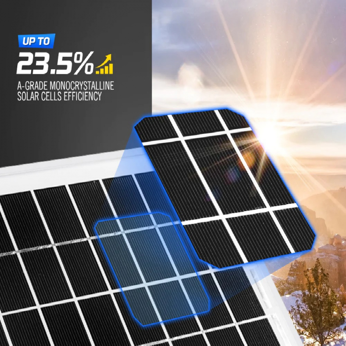 Panou Solar 30W, pentru incarcare baterii de 12V portabil [2]