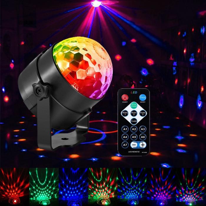 Proiector LED RGB cu telecomanda si senzor de sunet [3]