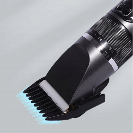 Aparat de tuns profesional pentru cani cu acumulator, lama titan + ceramica, incarcare USB, culoare Neagra, model AVX-WT-BLACK-T10 [7]