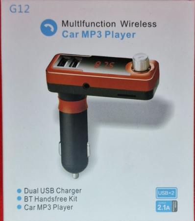 Car Kit audio Bluetooth, TFcard, dual USB, modulator fm cu incarcator auto - G12 [5]