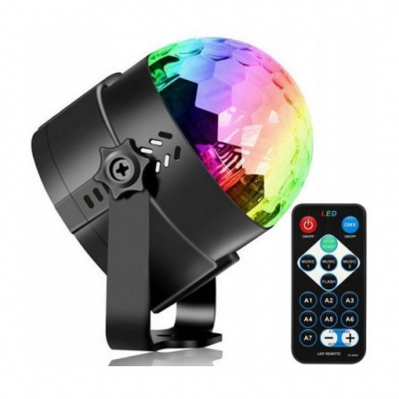 Proiector LED RGB cu telecomanda si senzor de sunet [4]