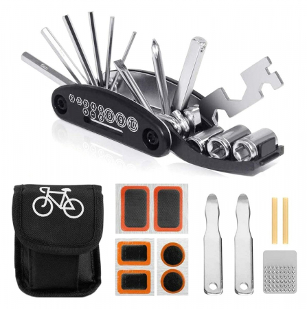 Scule & Unelte - Trusa cu chei si kit de reparatie pana pentru bicicleta AVX-RW8