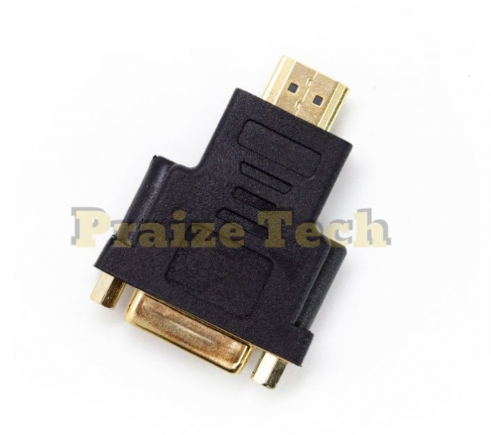 Adaptor DVI 29 Pini Mama - HDMI Tata, Adaptor pentru Sisteme Video DVI-I sau DVI-A [3]