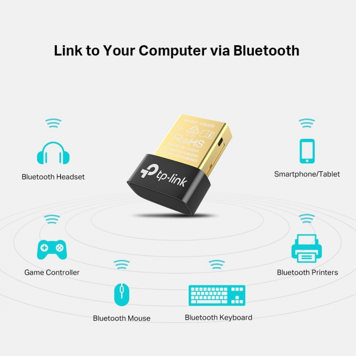 Adaptor Wireless Bluetooth, TP-Link UB400 - Dongle pentru Bluetooth 4.0 [4]