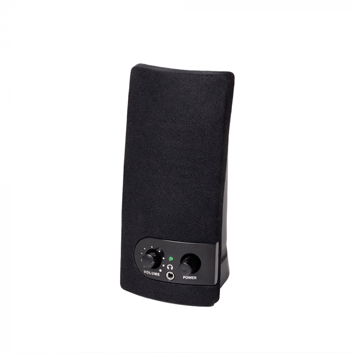 Boxe 2.0 Spacer, Negru, SPB-216, 6W(2X3W), USB - Mufa Casti [2]