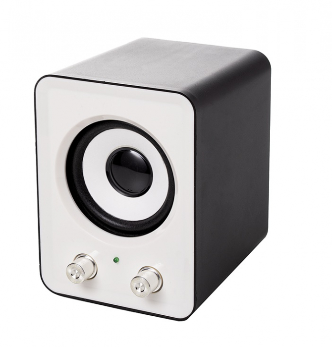 Boxe 2.1 Spacer, Alb, SPB-807, 11W(2X3W+5W), USB – Control Volum, Bass [2]