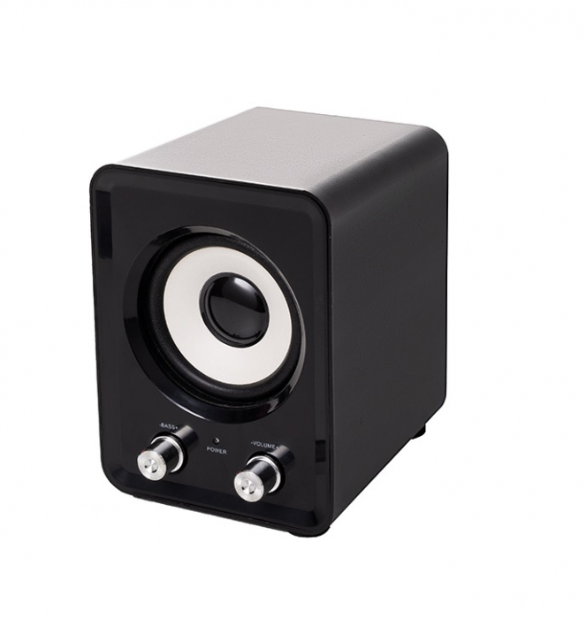 Boxe 2.1 Spacer, Negru, SPB-807, 11W(2X3W+5W), USB – Control Volum, Bass [2]