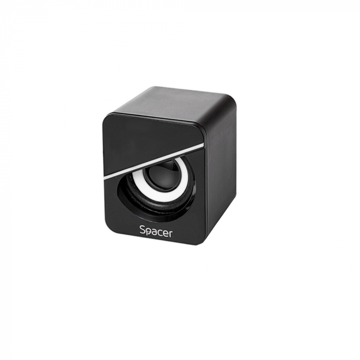 Boxe 2.1 Spacer, Negru, Tornado, 11W(2X3W+5W), USB – Control Volum, Bass [4]
