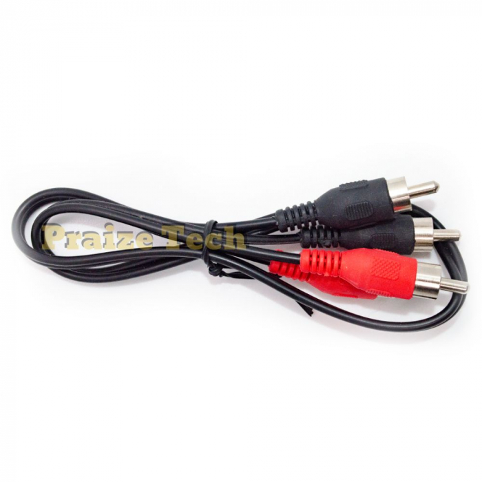Cablu Audio 2xRCA Tata-Tata, 1.5m Lungime - Tip Male-Male pentru Sistem HIFI, Amplificatoare, Semnal Audio HD [2]