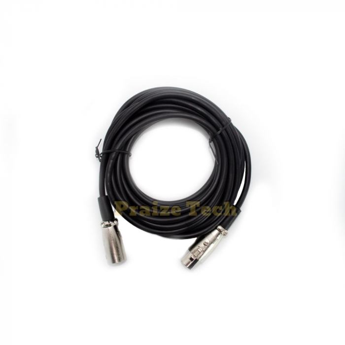 Cablu de Microfon XLR 3 Pin, Tata/Mama, Lungime 5m - Cablu Canon pentru Microfoane cu Condensator [2]