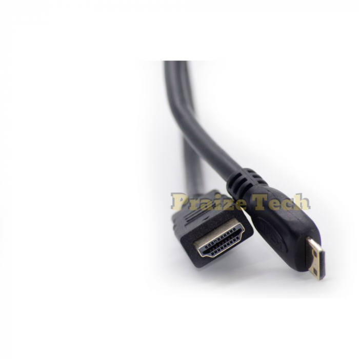 Cablu HDMI A - Mini HDMI C, Tata-Tata, 5m Lungime - Cablu Video pentru TV HD, Tablete sau Fotografii [2]