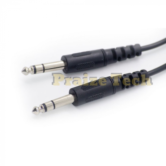 Cablu Jack 6.3mm Stereo Tata - Tata, 1.5m Lungime - Tip Male-Male Balansat pentru Instrumente Profesionale [2]