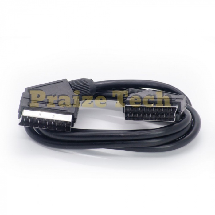 Cablu SCART 21 Pini, Model Negru, 1.5m Lungime - Cablu EUROSCART pentru TV [2]