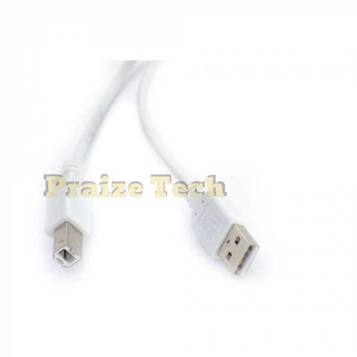 Cablu USB A Tata - USB B Tata, Alb, Cablu Imprimanta, 1.5 M Lungime - Ideal pentru Scanner, HDD extern, Hub USB [3]
