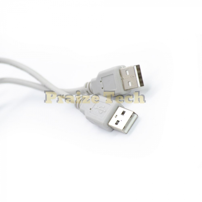 Cablu USB Tata A-A, Model Gri, Lungime 0.5m - Cablu USB Tata A pentru Calculator, Consola, Media Player [3]