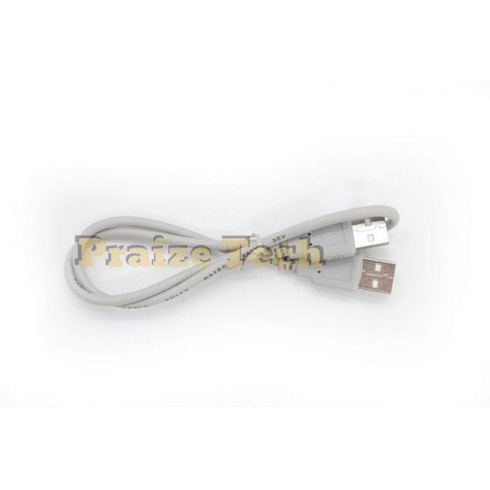 Cablu USB Tata A-A, Model Gri, Lungime 0.5m - Cablu USB Tata A pentru Calculator, Consola, Media Player [2]