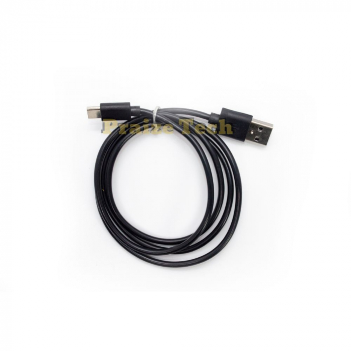 Cablu USB Tata A - USB Tata Tip C, Lungime 1m, Model Negru - pentru Smartphone, Laptop, Hub USB [3]