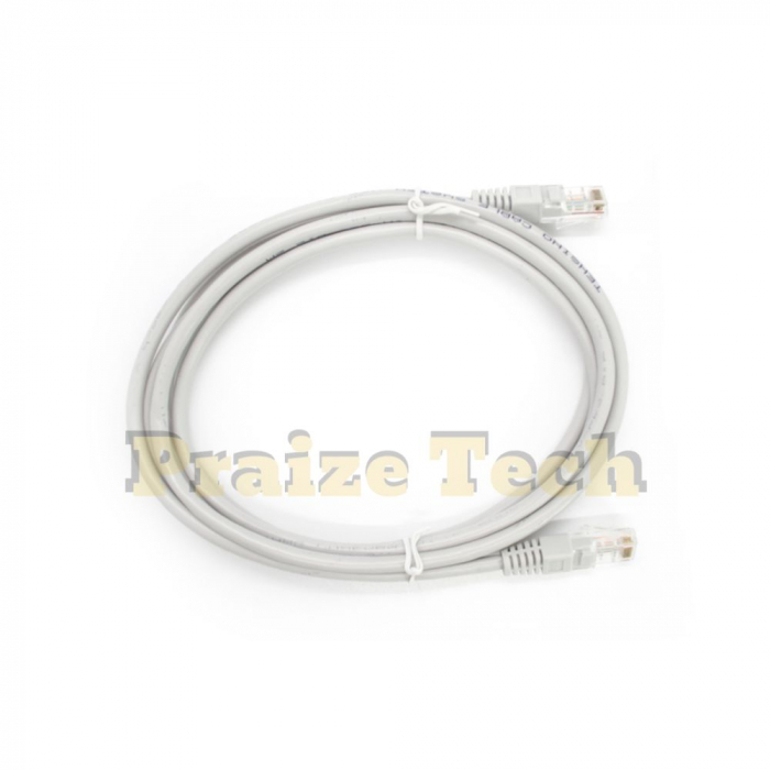 Cablu UTP Retea, Gri, Ethernet Cat 5e - Cablu Patch de Internet cu Mufa, Conector RJ45 [1]