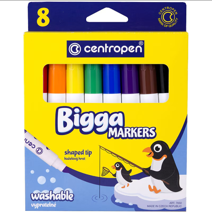Marker Centropen Bigga - 8 Culori/Set [1]
