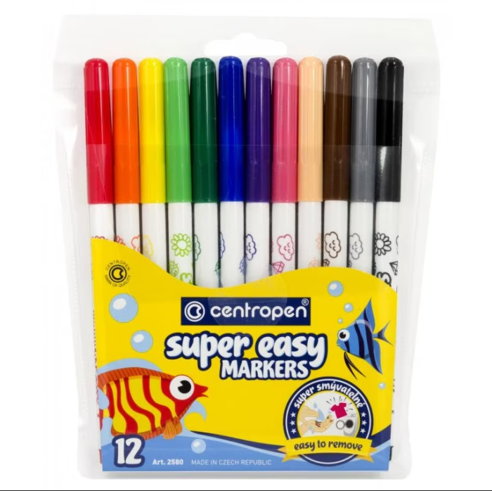 Carioca Centropen Super Easy - 12 Culori/Set [1]