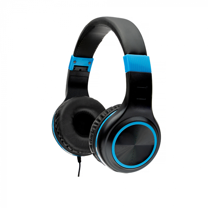 Casti Spacer, Model Albastru, SPHS-Pearl-B, Microfon – Conectare 2x Jack [1]