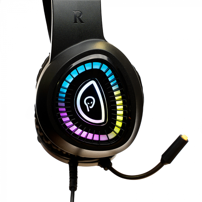 Casti Gaming Spacer, RGB, SPGH-Phantom cu Microfon – Lumini RGB [6]