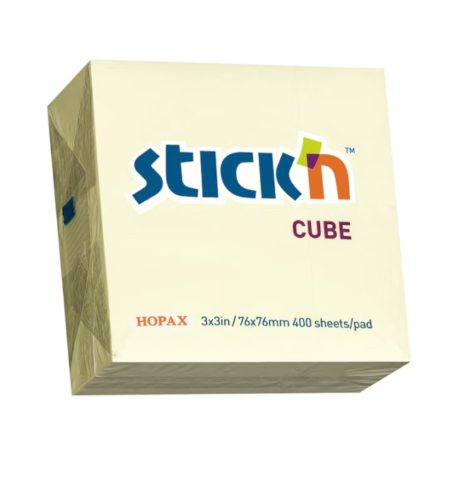 Cub Notes Autoadeziv 76x76 mm - Galben Pal (400 file/buc) [1]