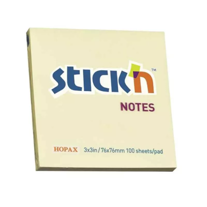 Cub Notes Autoadeziv 76x76 mm - Galben Pal (100 file/buc) [1]