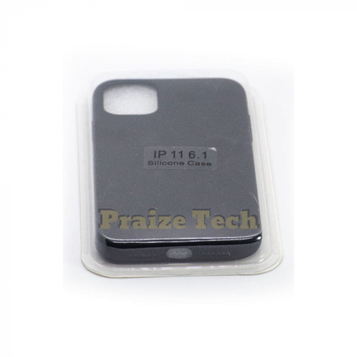 Husa Toc iPhone 11, Silicon Spate HQ, Model Negru - Carcasa pentru Protectie Antisoc Smartphone [2]