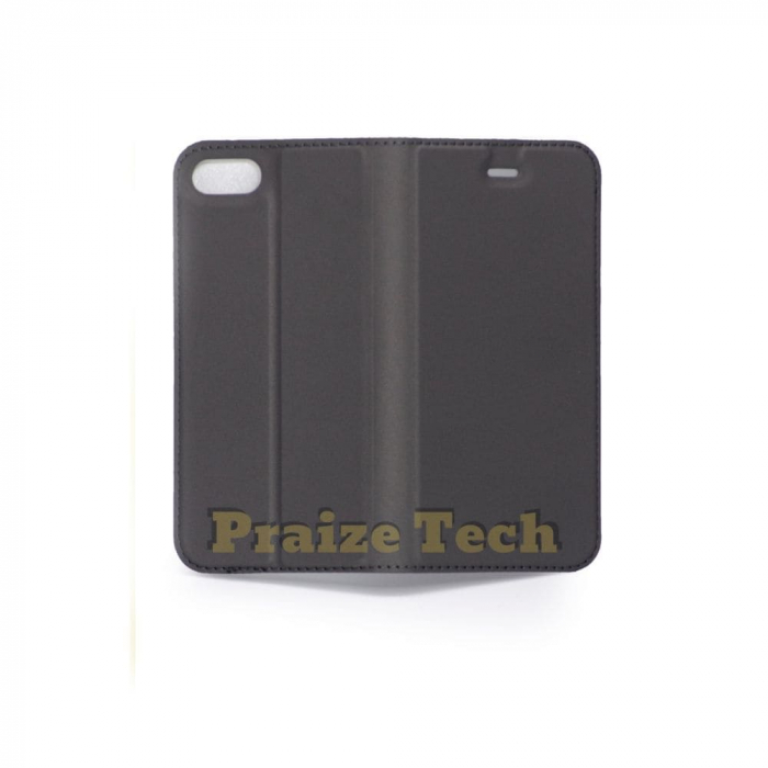 Husa Toc iPhone 8, FlipCover Magnet, Model Gri - Carcasa pentru Protectie Antisoc Smartphone [2]